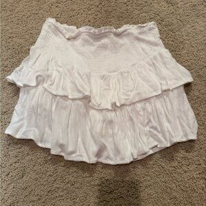 Hayden Girls White Ruffled Skirt